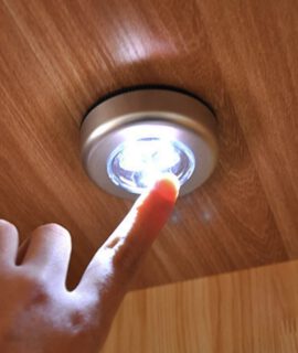Zelfklevende, Elektriciteit Besparende LED Druklamp – 3 Stuks; Geen Stroom Nodig!