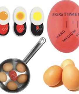 Eier Timer Voor In De Pan; Streepjes Tonen Aan Hoe Hard Het Ei Gekookt Is