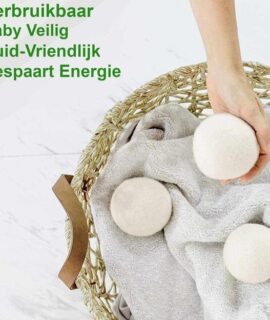 Wollen droogballen voor wasdrogers 6 Stuks