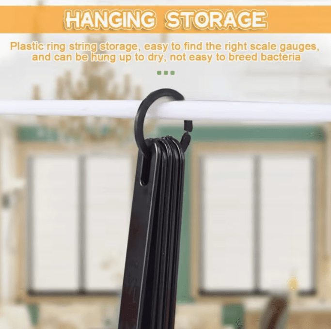 5-Delige maatlepel set, zwart - Afbeelding 2