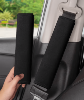 Zachte comfortabele autogordel schouder kussens, set van 2