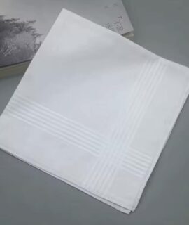 Zakdoek wit, 38 x 38 cm, katoen1 + 1 gratis