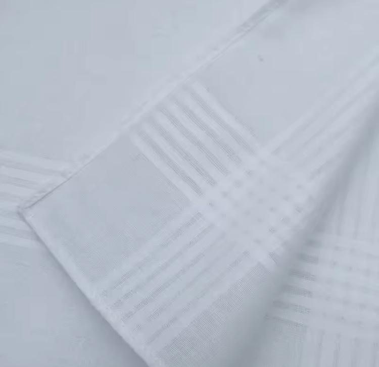 Zakdoek wit, 38 x 38 cm, katoen1 + 1 gratis - Afbeelding 2