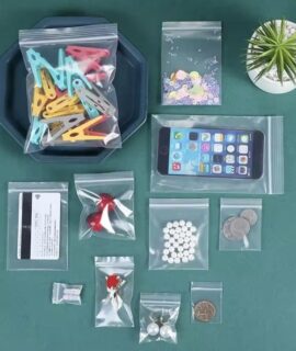 Hersluitbare plastic zakjes, ziplock bags, in verschillende maten