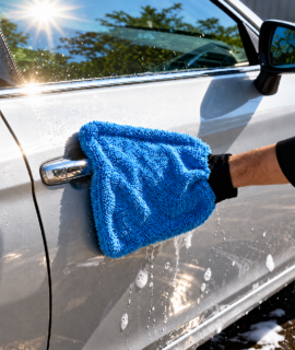 Microvezel washandschoen voor auto’s, spiegels & meubels