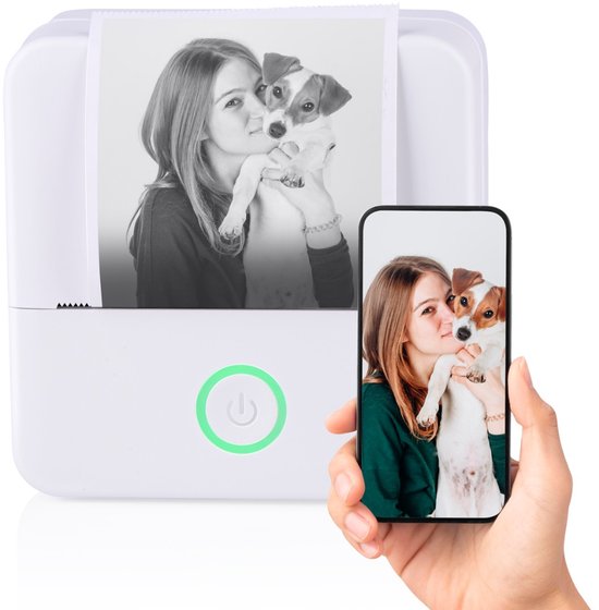 Mini-bluetooth printer, print direct foto’s, noties en labels van je telefoon
