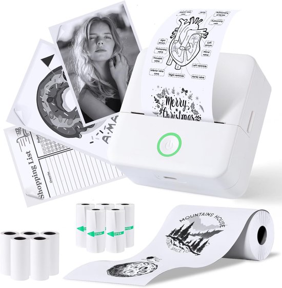 Mini-bluetooth printer, print direct foto’s, noties en labels van je telefoon - Afbeelding 5