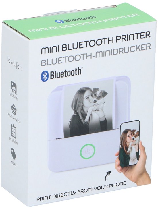 Mini-bluetooth printer, print direct foto’s, noties en labels van je telefoon - Afbeelding 3