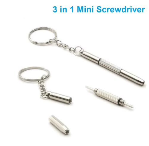 3-in-1 Mini schroevendraaierset voor reparatie van brillen, horloges en telefoons