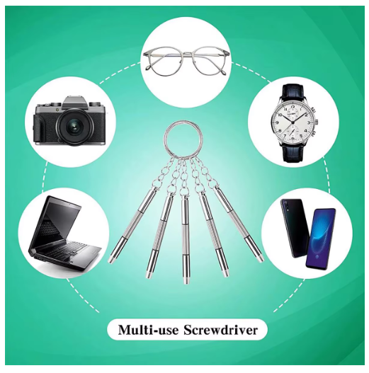3-in-1 Mini schroevendraaierset voor reparatie van brillen, horloges en telefoons - Afbeelding 5