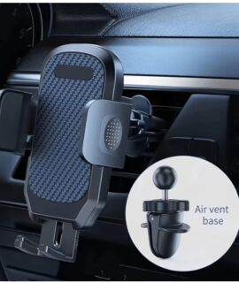 Telefoonhouder voor in de auto, met stevige clip voor in het luchtrooster